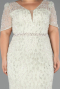 Long Mint Beaded Formal Plus Size Dress ABU6583