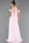 Long Powder Color Chiffon Evening Dress ABU6588
