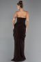 Long Brown Chiffon Evening Dress ABU6589