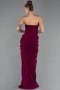 Long Plum Chiffon Evening Dress ABU6589