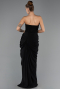 Long Black Chiffon Evening Dress ABU6589