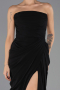 Long Black Chiffon Evening Dress ABU6589