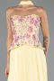 Long Yellow Chiffon Evening Dress ABU6391