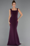 Long Plum Mermaid Evening Gown ABU6591