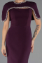 Long Plum Mermaid Evening Gown ABU6591