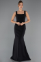 Long Black Mermaid Evening Gown ABU6591