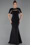 Long Black Mermaid Evening Gown ABU6591
