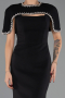 Long Black Mermaid Evening Gown ABU6591