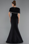 Long Black Mermaid Evening Gown ABU6591
