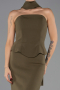 Long Olive Drab Mermaid Evening Gown ABU6575