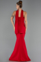 Long Red Mermaid Evening Gown ABU6575