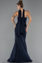 Long Navy Blue Mermaid Evening Gown ABU6575