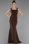 Long Brown Mermaid Evening Gown ABU6591