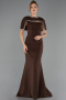 Long Brown Mermaid Evening Gown ABU6591