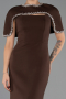 Long Brown Mermaid Evening Gown ABU6591