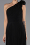 Long Black Chiffon Evening Dress ABU6593