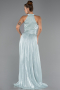 Long Mint Chiffon Prom Gown ABU6594