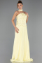 Long Yellow Chiffon Evening Dress ABU6436