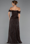Long Brown Chiffon Prom Gown ABU6602