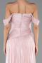 Long Powder Color Chiffon Prom Gown ABU6602
