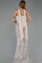 Long Beige Mermaid Prom Dress ABU6620
