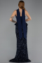 Long Navy Blue Mermaid Prom Dress ABU6620