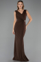 Long Brown Evening Dress ABU6524