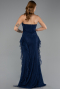 Long Navy Blue Dantelle Mermaid Evening Gown ABU6621