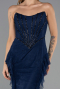 Long Navy Blue Dantelle Mermaid Evening Gown ABU6621