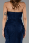 Long Navy Blue Dantelle Mermaid Evening Gown ABU6621