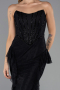 Long Black Dantelle Mermaid Evening Gown ABU6621