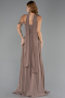 Long Cappuccino Chiffon Prom Gown ABU5763