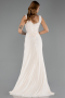 Long Beige Evening Dress ABU6552