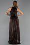 Long Brown Chiffon Prom Gown ABU6428