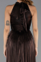 Long Brown Chiffon Prom Gown ABU6428