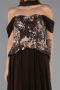 Long Brown Chiffon Evening Dress ABU6612