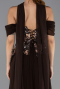 Long Brown Chiffon Evening Dress ABU6612