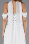 Long White Chiffon Formal Plus Size Dress ABU6535