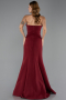 Long Burgundy Mermaid Evening Gown ABU6526