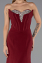 Long Burgundy Mermaid Evening Gown ABU6526