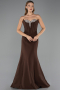 Long Brown Mermaid Evening Gown ABU6526