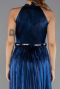Long Navy Blue Chiffon Prom Gown ABU6614
