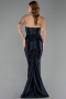 Long Navy Blue Prom Gown ABU6606