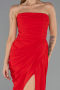 Long Red Chiffon Evening Dress ABU6589