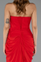 Long Red Chiffon Evening Dress ABU6589