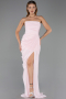 Long Powder Color Chiffon Evening Dress ABU6589