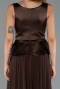 Long Brown Chiffon Evening Dress ABU6568