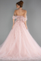Long Powder Color Haute Couture Dress ABU6637