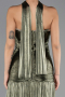 Long Olive Drab Chiffon Prom Gown ABU6643