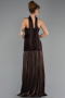 Long Brown Chiffon Prom Gown ABU6643